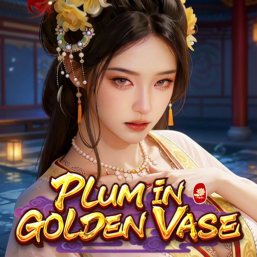 Plum in Golden Vase